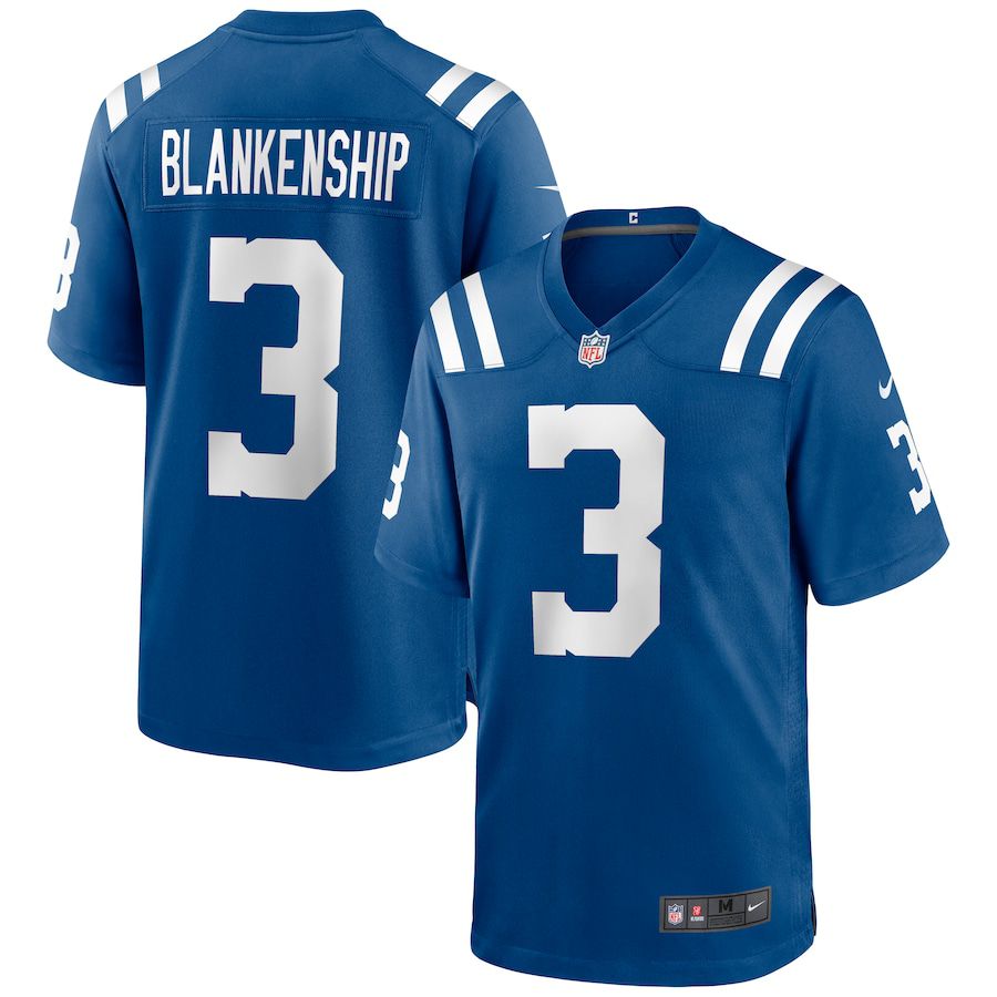 Men Indianapolis Colts 3 Rodrigo Blankenship Nike Royal Game NFL Jersey